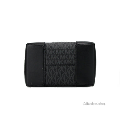 Michael Kors Mercer Small Black PVC Bucket Crossbody Bag