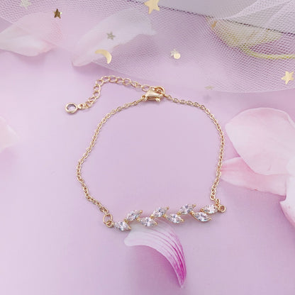 Rhinestone Geometric Bridal Bracelet