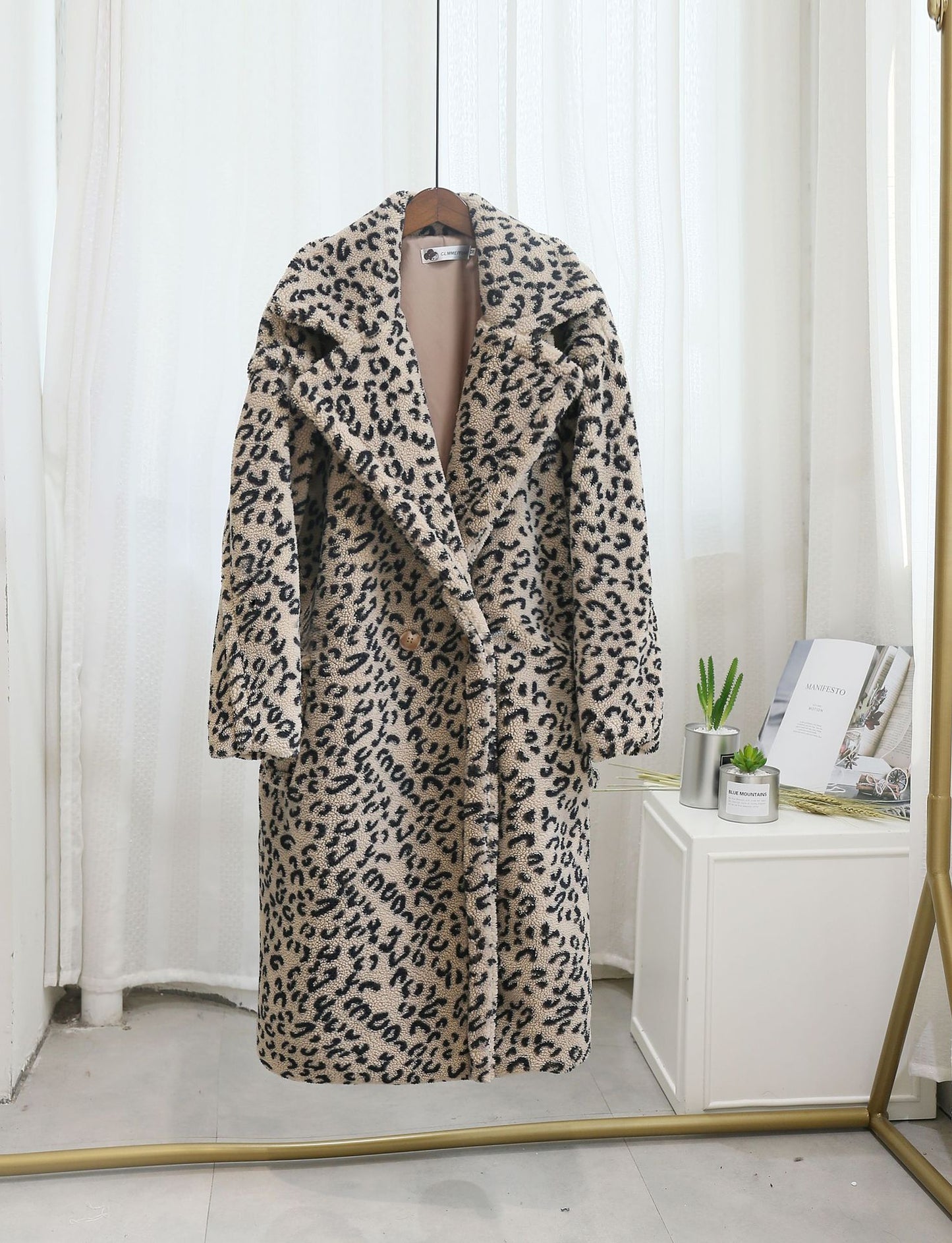 Chic Shearling Loose Overcoat