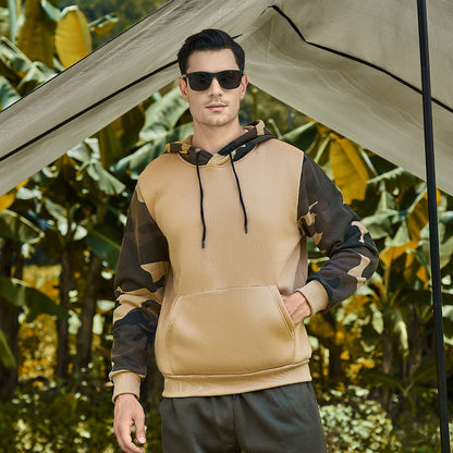 Men's Hooded Camouflage Sweatshirt for Autumn & Winter