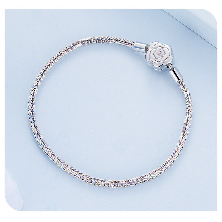 Timeless Silver Rose Bracelet