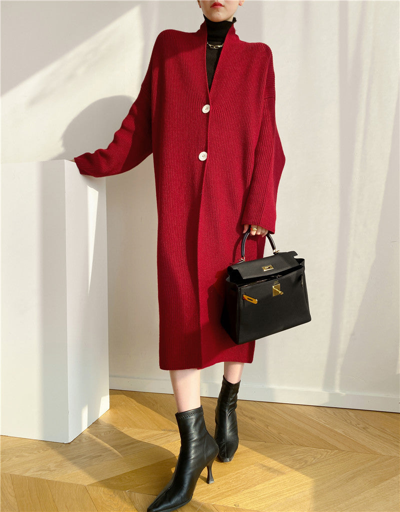 Women's Chic Mid-Length Cardigan