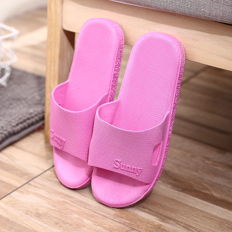 Non-slip Couple Plastic Slippers for Home Use