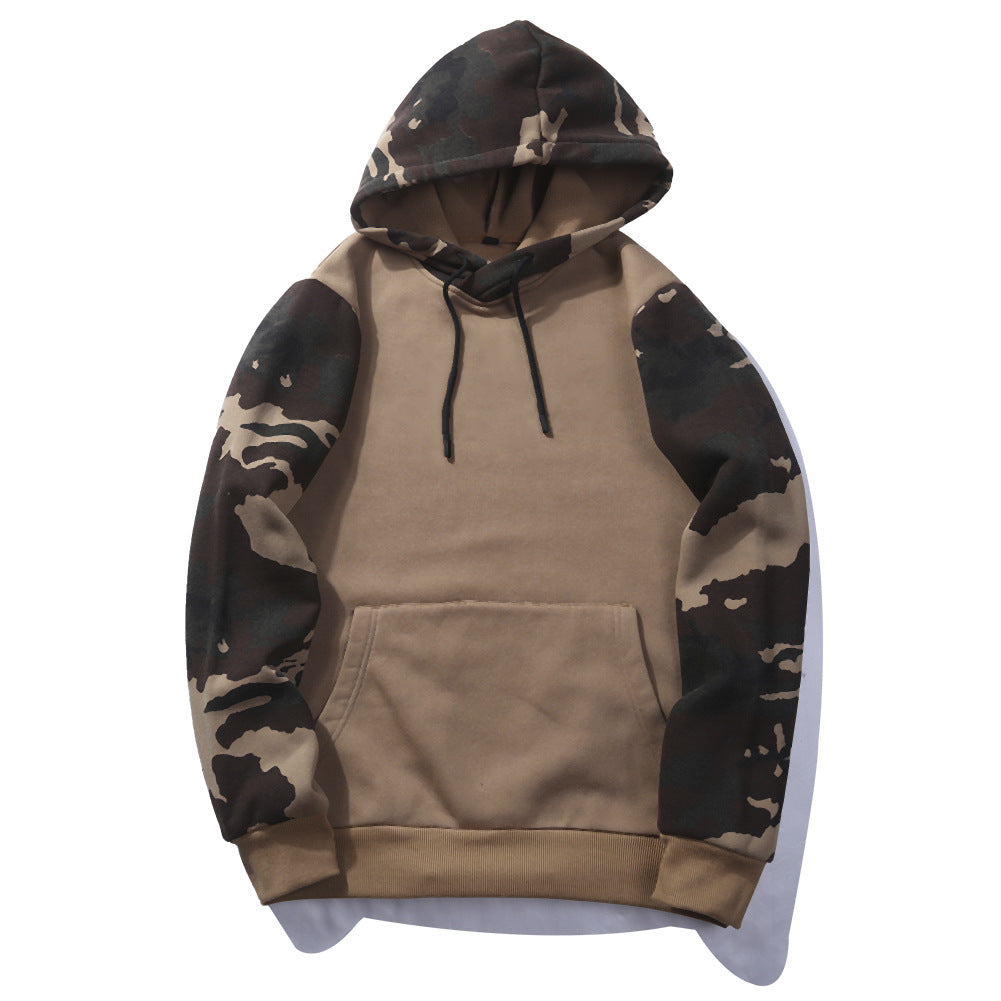 Men's Hooded Camouflage Sweatshirt for Autumn & Winter