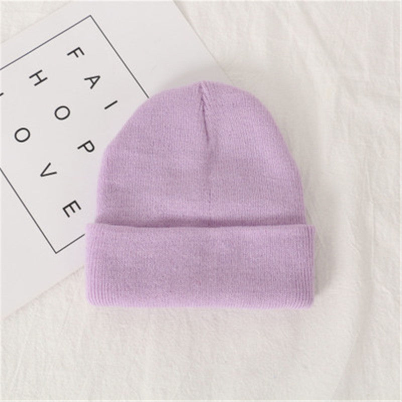 Knit Beanie for Fall and Winter in Candy Colors