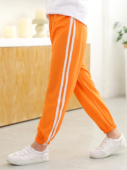 Striped Sporty Kids Harem Trousers