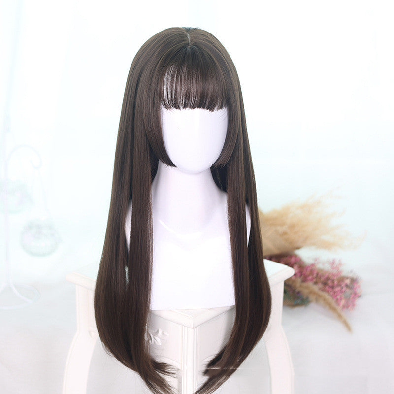 Sleek Black Straight Lolita Wig