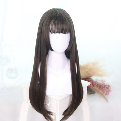Sleek Black Straight Lolita Wig