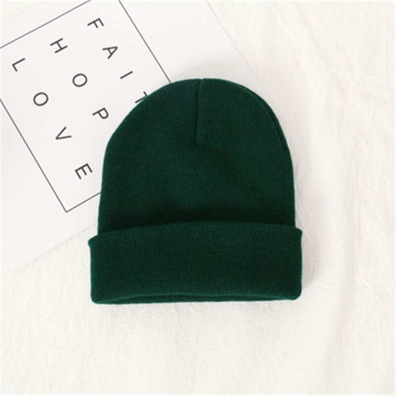 Knit Beanie for Fall and Winter in Candy Colors