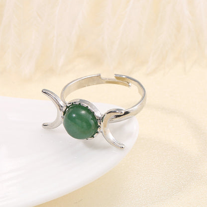 Vintage Elegance Natural Stone Ring