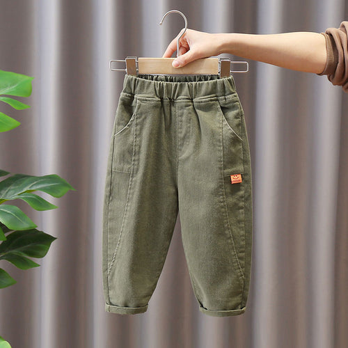 Boys' Versatile Cotton Pants for Seasons