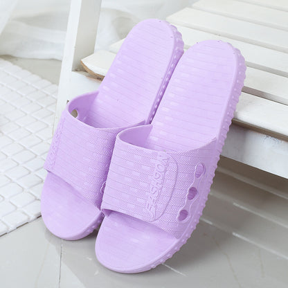 Non-slip Couple Plastic Slippers for Home Use