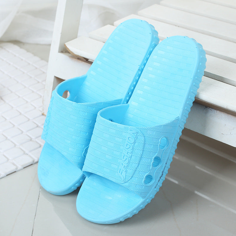 Non-slip Couple Plastic Slippers for Home Use