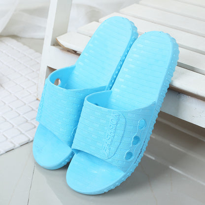 Non-slip Couple Plastic Slippers for Home Use