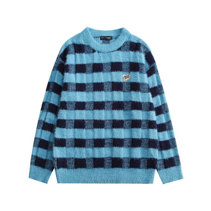 Dual-Tone Mink Fur Leisure Sweater