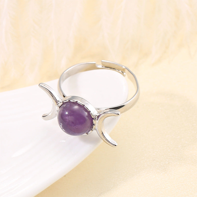 Vintage Elegance Natural Stone Ring