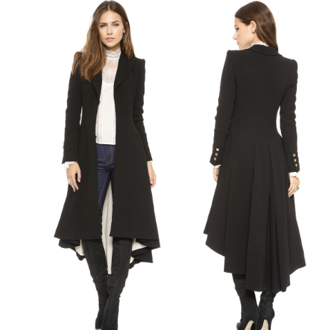 Elegant Tailored Wool Coat for Autumn
