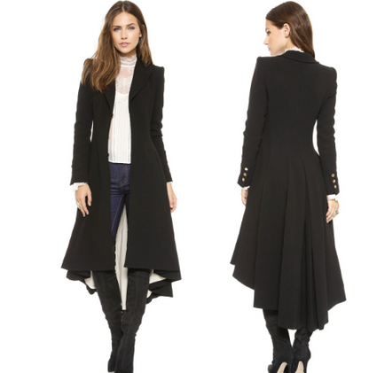 Elegant Tailored Wool Coat for Autumn
