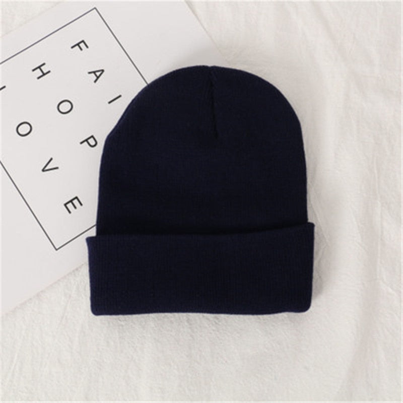Knit Beanie for Fall and Winter in Candy Colors