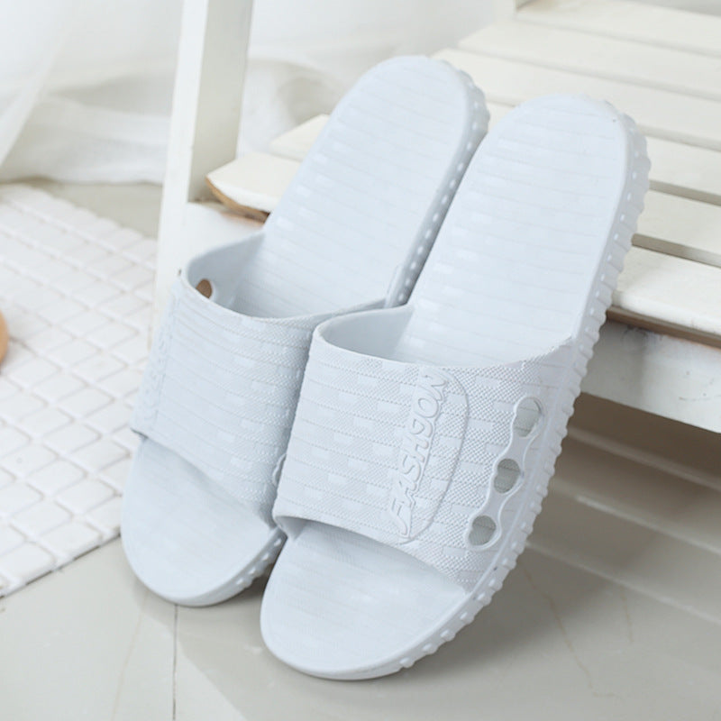 Non-slip Couple Plastic Slippers for Home Use