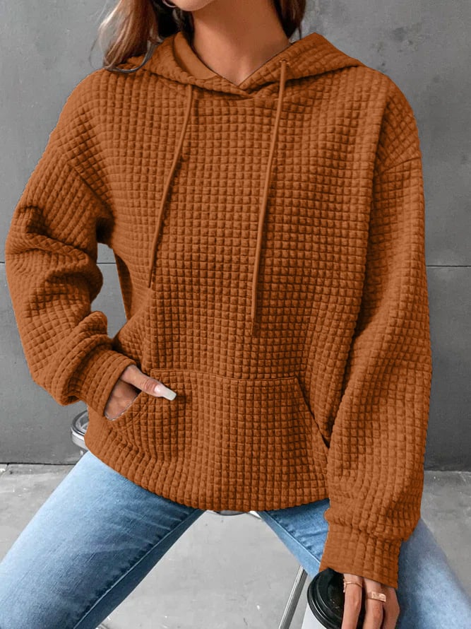 Ladies' Relaxed Solid Long-Sleeve Sweater